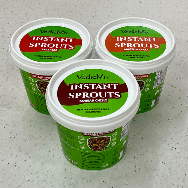 Instant Cup Sprouts Combo Pack (All 3 Flavours)( HDP-Jar)