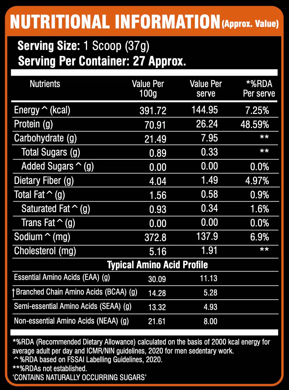 Yeast Protein – Royal Kesar Badam | Natural Saffron Almond Protein Powder