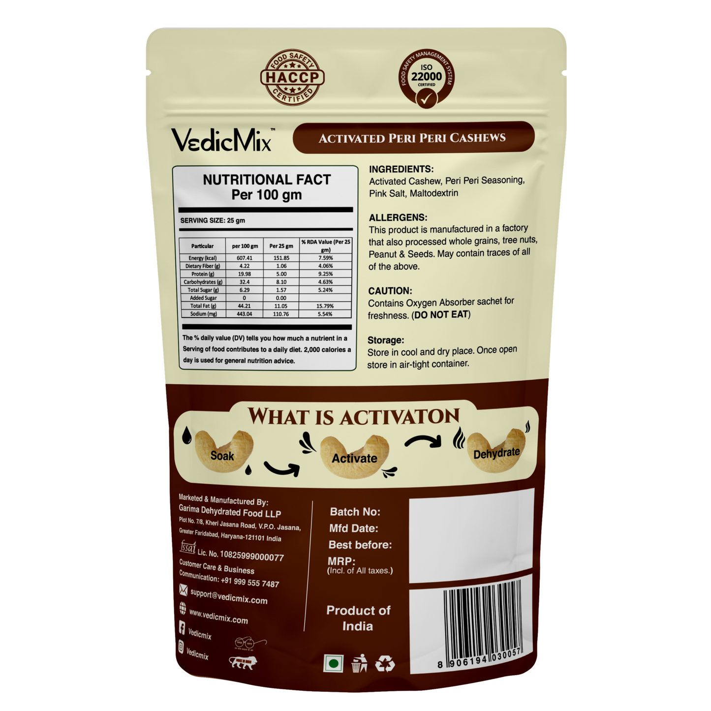 Activated Peri Peri Cashews