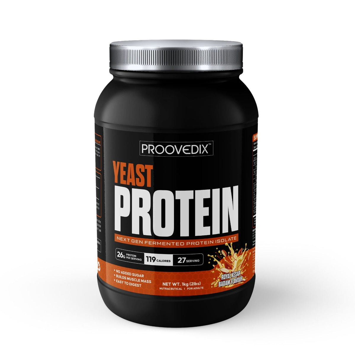 Yeast Protein – Royal Kesar Badam | Natural Saffron Almond Protein Powder