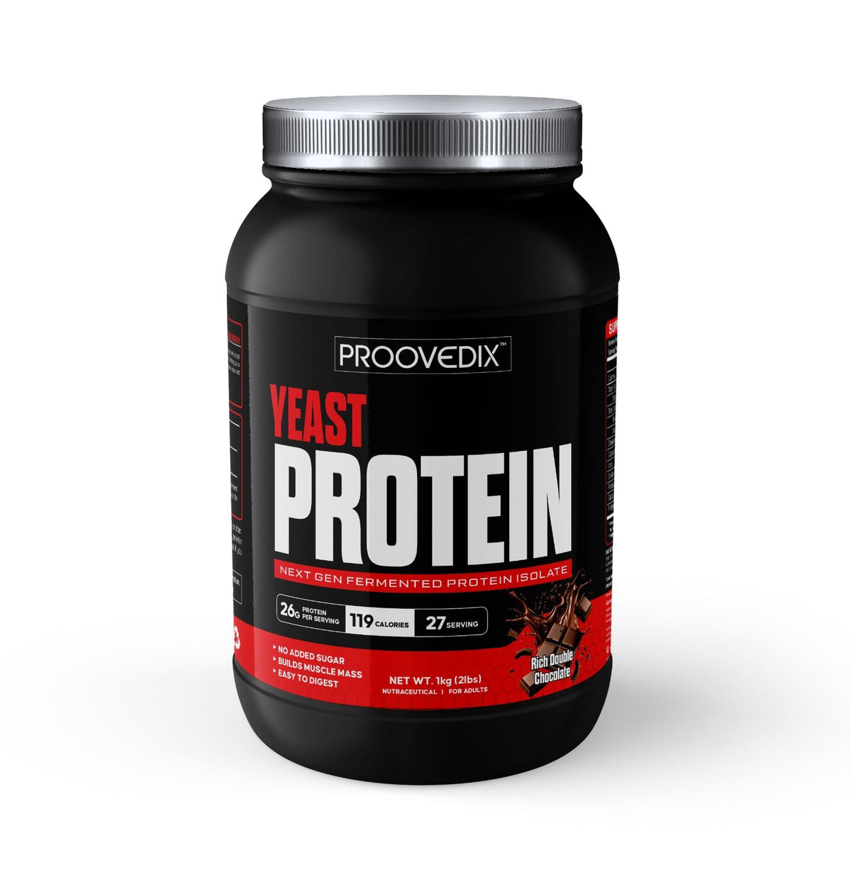 Yeast Protein – Rich Double Chocolate | Natural Plant Protein Powder, No Added Sugar