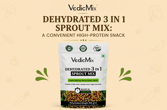 Dehydrated 3 in 1 Sprout Mix: A Convenient High-Protein Snack