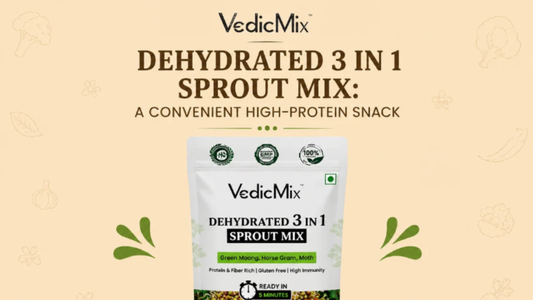 Dehydrated 3 in 1 Sprout Mix: A Convenient High-Protein Snack