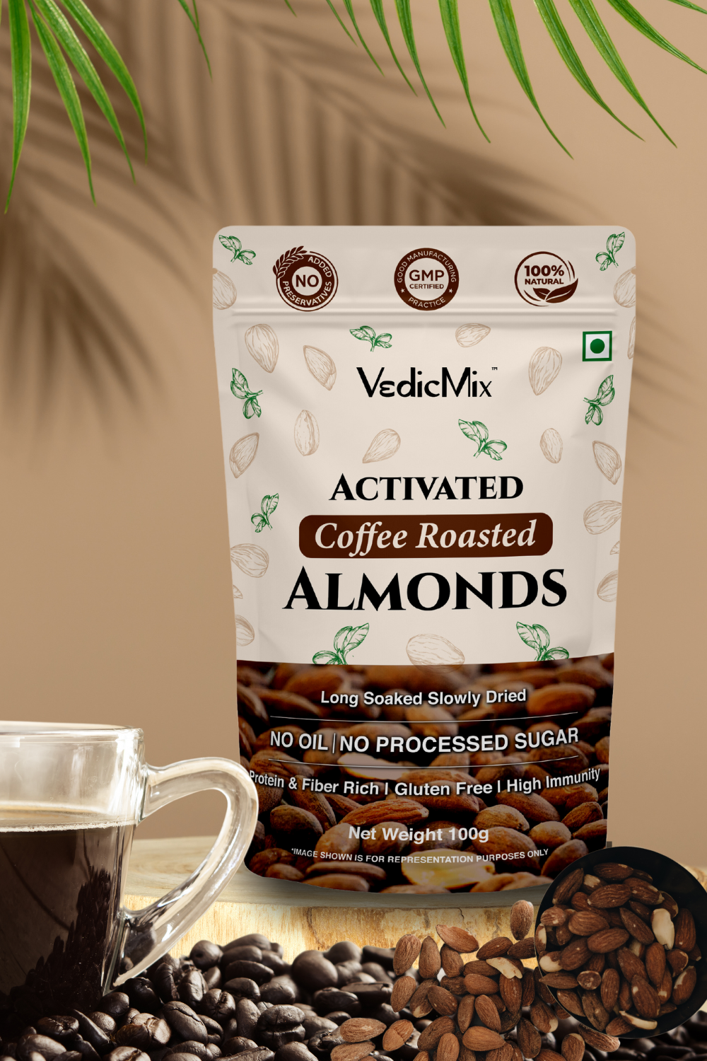 Activated Coffe Roasted Almonds