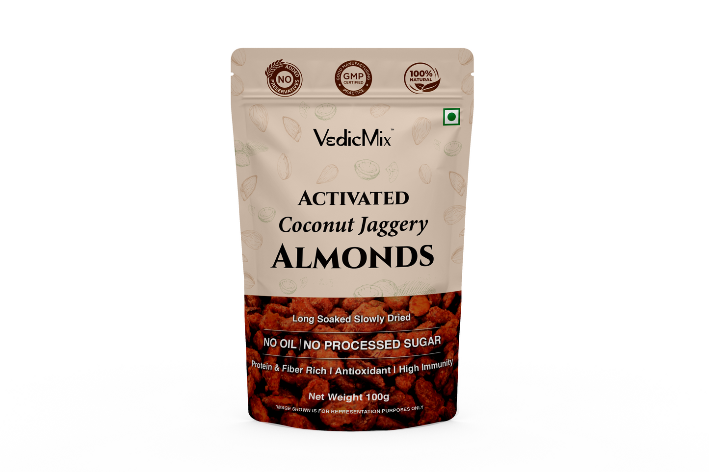 Activated Coconut Jaggery Almonds