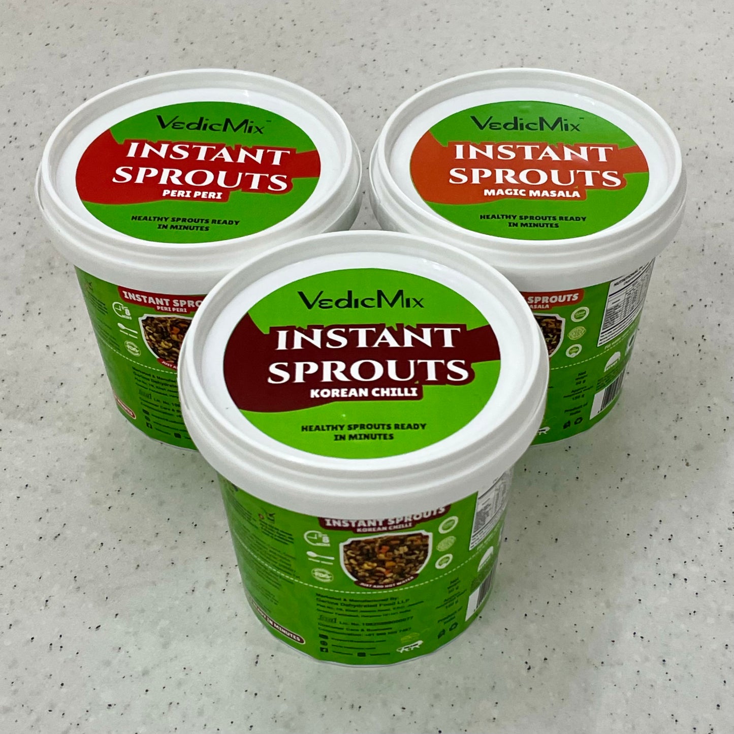Instant Cup Sprouts Combo Pack (All 3 Flavours)