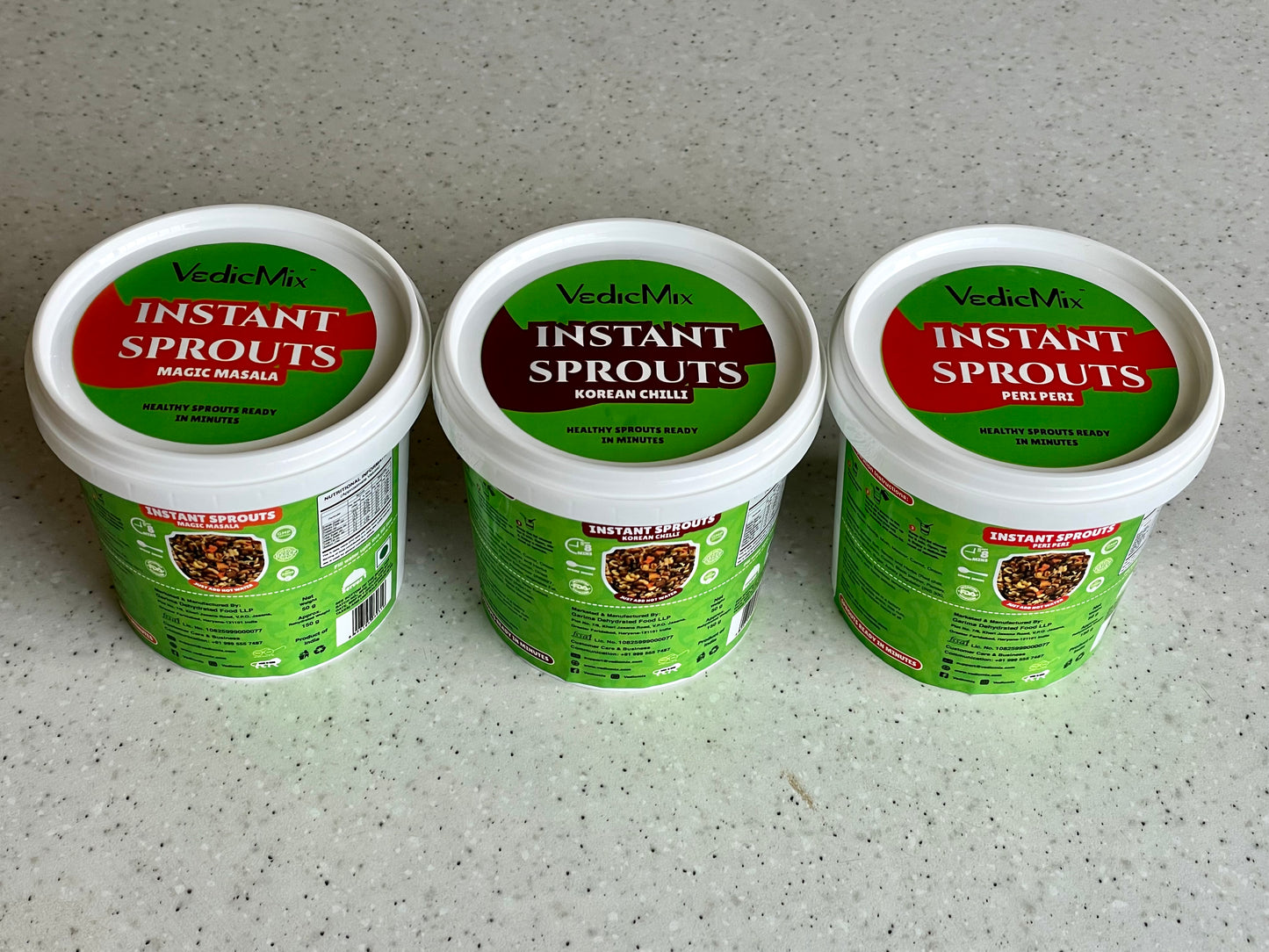 Instant Cup Sprouts Combo Pack (All 3 Flavours)