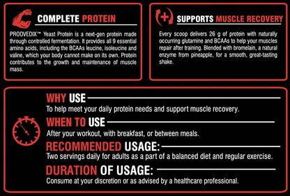 Yeast Protein – Rich Double Chocolate | Natural Plant Protein Powder, No Added Sugar