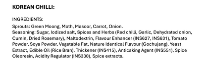 Instant Cup Sprouts Korean Chilli (Pack of 3)