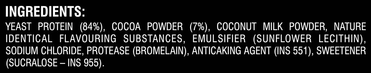 Yeast Protein – Rich Double Chocolate | Natural Plant Protein Powder, No Added Sugar