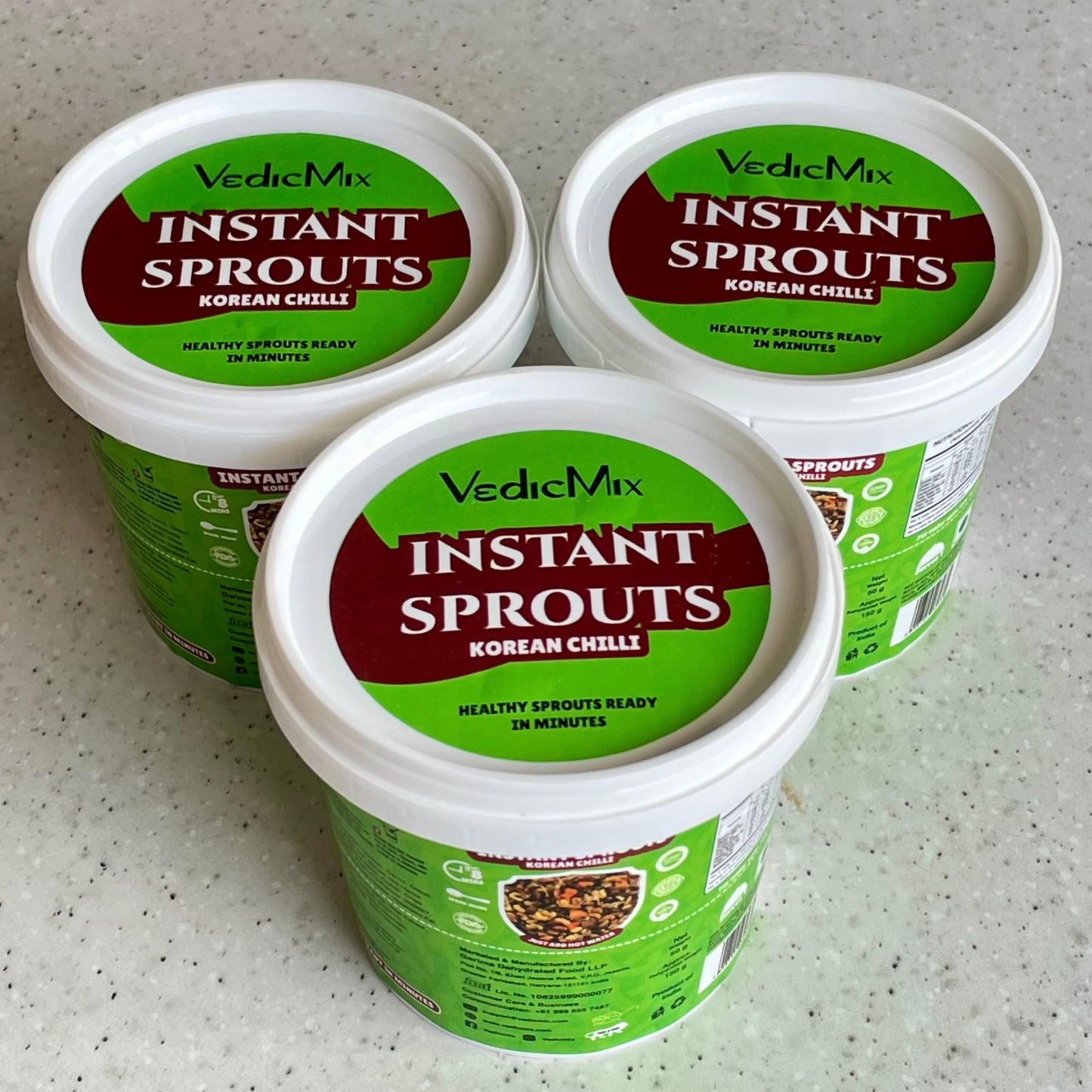Instant Cup Sprouts Korean Chilli (Pack of 3)