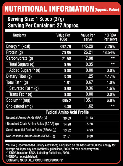Yeast Protein – Rich Double Chocolate | Natural Plant Protein Powder, No Added Sugar
