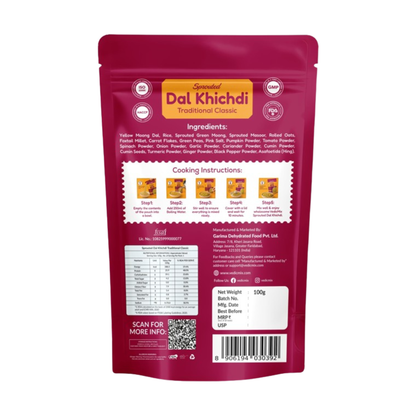 Sprouted Dal Khichdi (Traditional Classic)